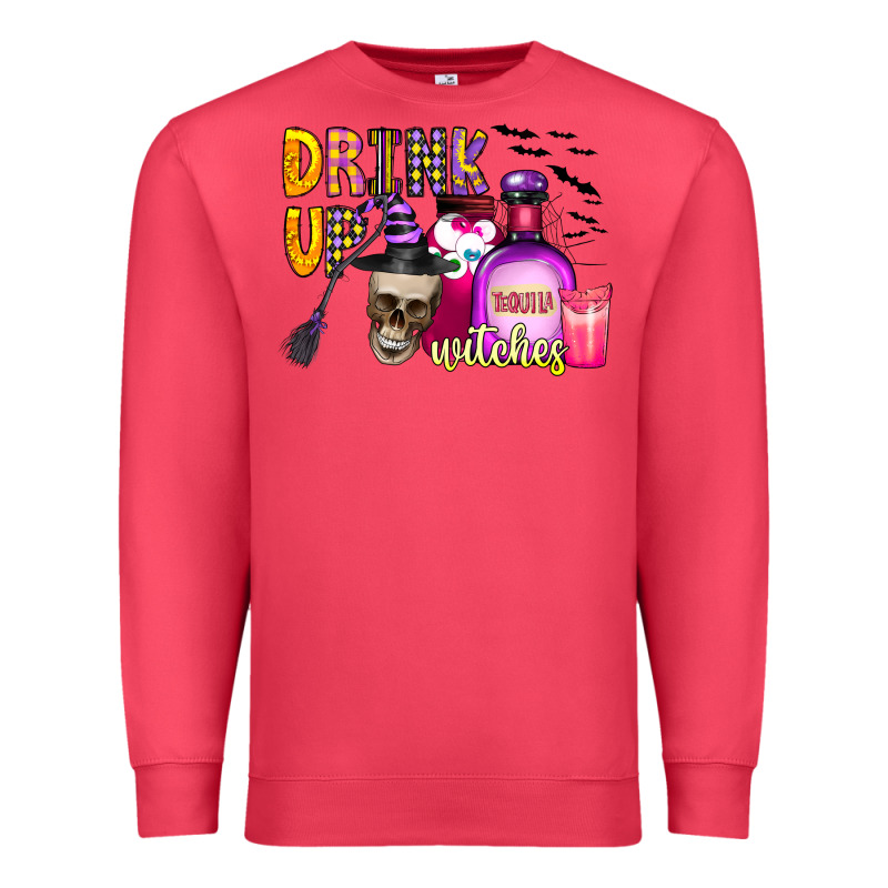 Drink Up Witches Premium Sweatshirt by CowhideDigitalArt | Teevron