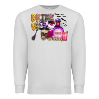 Dove Grey drink up witches Premium Sweatshirt - CowhideDigitalArt