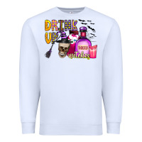 White drink up witches Premium Sweatshirt - CowhideDigitalArt