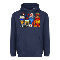 Navy dispatcher coffee cups Heavyweight Hoodie - Zillion Design Studio