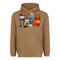Toasted Coconut dispatcher coffee cups Heavyweight Hoodie - Zillion Design Studio