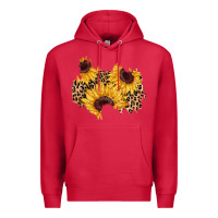 Cardinal sunflower leopard patch Premium Hoodie - AdoDesignShop