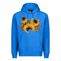 True Royal sunflower leopard patch Premium Hoodie - AdoDesignShop