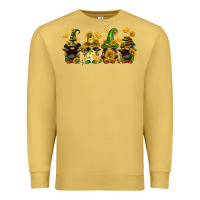 Antique Gold sunflower gnomies Premium Sweatshirt - FaDigitalArtStudio