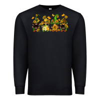 Black sunflower gnomies Premium Sweatshirt - FaDigitalArtStudio