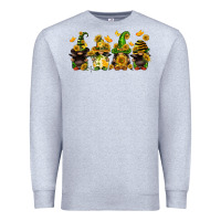 Heather Grey sunflower gnomies Premium Sweatshirt - FaDigitalArtStudio