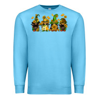Ocean Blue sunflower gnomies Premium Sweatshirt - FaDigitalArtStudio