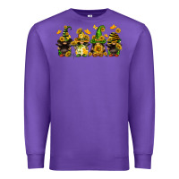 Purple sunflower gnomies Premium Sweatshirt - FaDigitalArtStudio