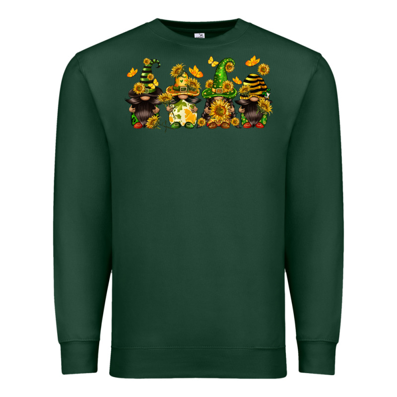 Sunflower Gnomies Premium Sweatshirt by FaDigitalArtStudio | Teevron