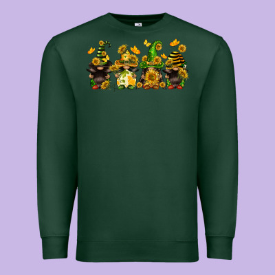 Sunflower Gnomies Premium Sweatshirt Designed By Fadigitalartstudio