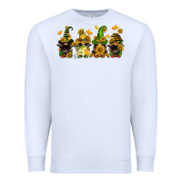White sunflower gnomies Premium Sweatshirt - FaDigitalArtStudio