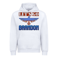 White let's go brandon thunderbird Urban Hoodie - Jasminsmagicworld