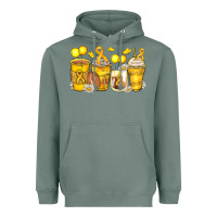 Sage childhood cancer coffee cups Heavyweight Hoodie - Zillion Design Studio