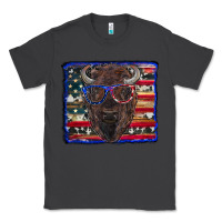 Smoke bison with american flag Classic Tee - RanaPortraitStore