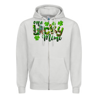 Dove Grey st. patricks day one lucky mimi Zipper Hoodie - RanaPortraitStore