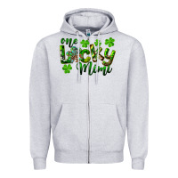Heather Grey st. patricks day one lucky mimi Zipper Hoodie - RanaPortraitStore