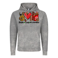 Cloud Rock peace love  hot chocolate Vintage Hoodie - AdoDesignShop