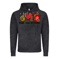Vintage Black peace love  hot chocolate Vintage Hoodie - AdoDesignShop