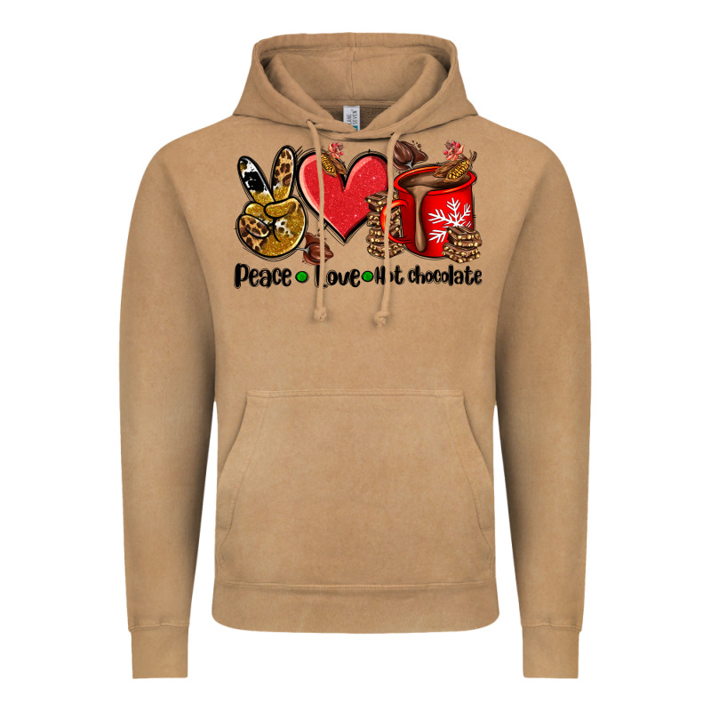 Peace Love  Hot Chocolate Vintage Hoodie by AdoDesignShop | Teevron