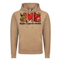 Vintage Coffee peace love  hot chocolate Vintage Hoodie - AdoDesignShop