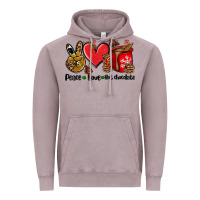 Vintage Zinc peace love  hot chocolate Vintage Hoodie - AdoDesignShop