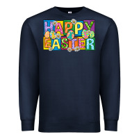 Happy Easter With Eggs Premium Sweatshirt | Teevron
