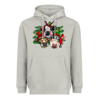 Moon Dust christmas cows with tree Heavyweight Hoodie - RanaPortraitStore