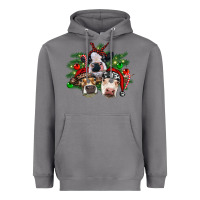 Storm christmas cows with tree Heavyweight Hoodie - RanaPortraitStore