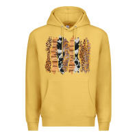 Antique Gold western brushstrokes Premium Hoodie - AdoDesignShop