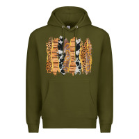 Army Green western brushstrokes Premium Hoodie - AdoDesignShop