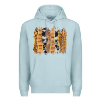 Blue Mist western brushstrokes Premium Hoodie - AdoDesignShop