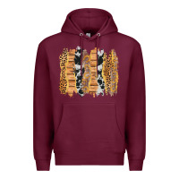 Burgundy western brushstrokes Premium Hoodie - AdoDesignShop
