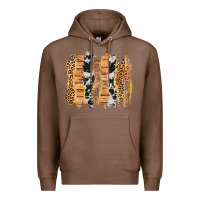 Chestnut western brushstrokes Premium Hoodie - AdoDesignShop