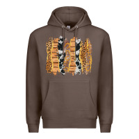 Coffee western brushstrokes Premium Hoodie - AdoDesignShop