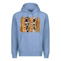 Colony Blue western brushstrokes Premium Hoodie - AdoDesignShop