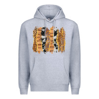 Heather Grey western brushstrokes Premium Hoodie - AdoDesignShop