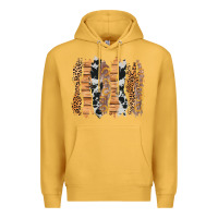 Mustard western brushstrokes Premium Hoodie - AdoDesignShop