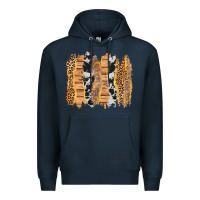 Navy western brushstrokes Premium Hoodie - AdoDesignShop