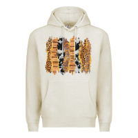 Oatmeal Heather western brushstrokes Premium Hoodie - AdoDesignShop