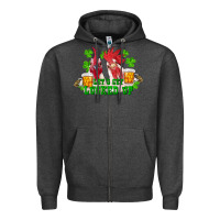 Charcoal Heather st. patricks day roosters lets get lucked up Zipper Hoodie - RanaPortraitStore