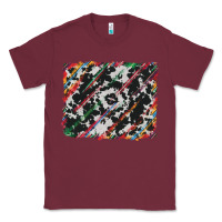 Burgundy cowhide and serape background Classic Tee - RanaPortraitStore
