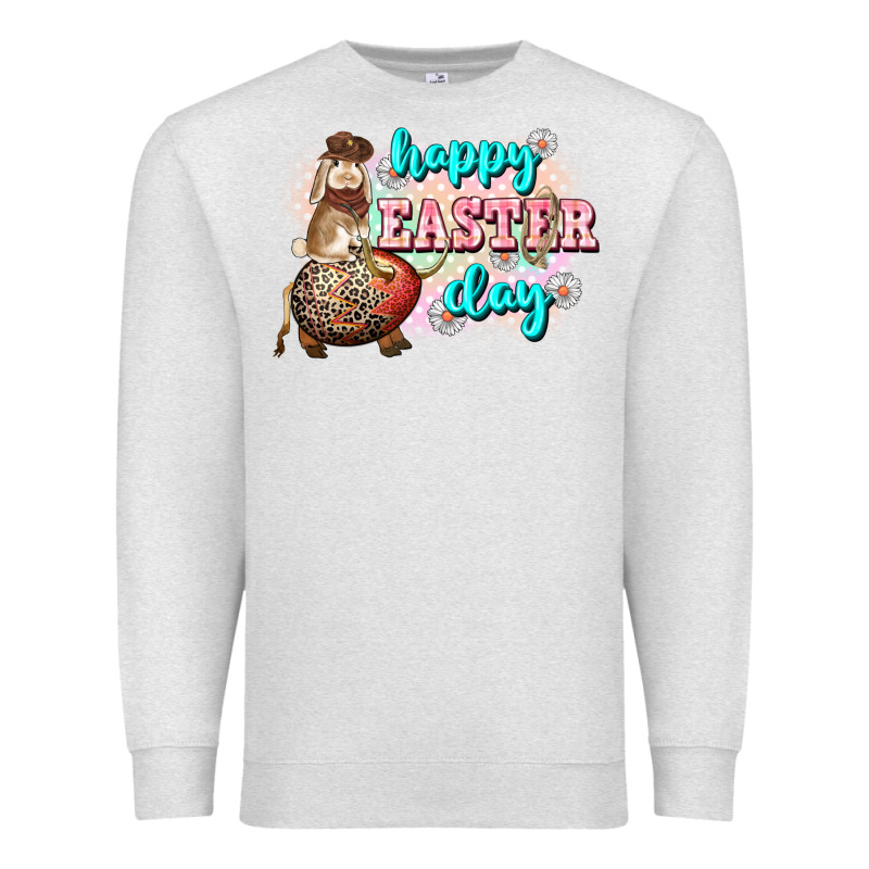 Happy Easter Day Rodeo Easter Day Premium Sweatshirt by CowGirlArtShop | Teevron