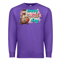 Purple Happy Easter Day rodeo Easter Day Premium Sweatshirt - CowGirlArtShop