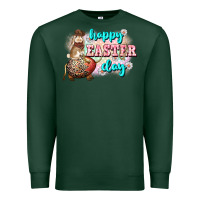 Sports Green Happy Easter Day rodeo Easter Day Premium Sweatshirt - CowGirlArtShop