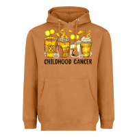 Meerkat childhood cancer coffee cups Heavyweight Hoodie - Zillion Design Studio
