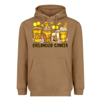 Toasted Coconut childhood cancer coffee cups Heavyweight Hoodie - Zillion Design Studio