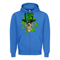 True Royal st. patricks day skull Zipper Hoodie - RanaPortraitStore