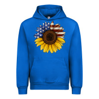Cobalt american flag sunflower Urban Hoodie - Jasminsmagicworld