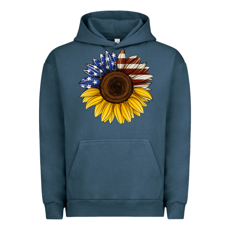 American Flag Sunflower Urban Hoodie by Jasminsmagicworld | Teevron