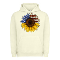 Pigment Pistachio american flag sunflower Urban Hoodie - Jasminsmagicworld